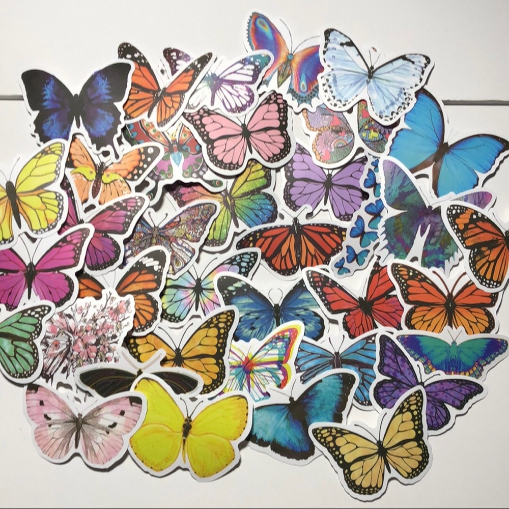 3/$5 of DIFFERENT stickers with this 1 OR make your own bundle BUTTERFLY golden - Picture 7 of 8